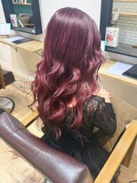 エミス バイ メルト 吉祥寺(emis by melt)&nbsp;【堀惠】ロングボルドーレッドブリーチカラー吉祥寺20代30代40代