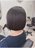 あごライン　ボブヘア