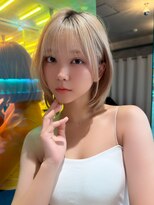 ロンド ストラーダ 心斎橋(Lond strada)&nbsp;レイヤーボブ×ハイトーン[心斎橋/髪質改善]