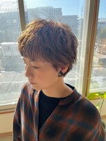 パルテ(parte)&nbsp;ショートパーマ×ハイトーンカラー
