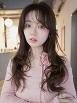 アルバム 池袋(ALBUM)&nbsp;大人ガーリー顔周りレイヤーロング似合わせカット_F1347
