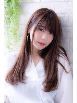 ヘアーアートシフォン 川口東口店(hair art chiffon) チェリーブラウンorダークアッシュのイメチェンフェミニンヘア
