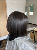 前下がりボブ×ハイライト