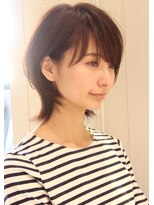 レウナ 外苑前(Reuna)&nbsp;30代40代人気 お手入れ簡単丸みが可愛いマッシュウルフ