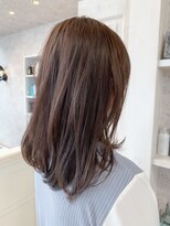 キャアリー(Caary)&nbsp;福山市美容室Caary人気  小顔効果顔周りレイヤーくすみパープル