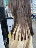 Wカラー・ブリーチ・ラベージュ・ラベンダーグレー