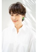 大人かわいい！こなれリフトアップカールショートパーマ【美髪】