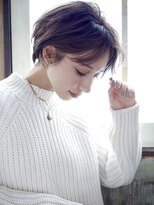 アトリエMAI 北千住&nbsp;大人可愛い20代30代40代黒髪前下がりショートボブ丸みショート◎