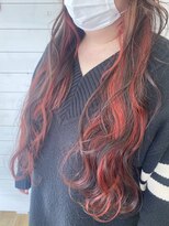 フレア 心 武庫之荘(flare)&nbsp;インナーカラー＊ブリーチ＊チェリーレッド