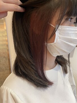 エクリ 麻布十番(equri) インナーカラー　ピンク