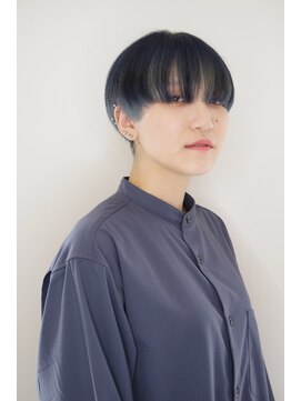 トランク ヘアー デザイン(tranq hair design) 大人ショートケアブリーチアンブレラカラーダブルカラー