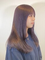 クラン(CLAN) ローレイヤーラベンダーグレージュ艶髪スタイル