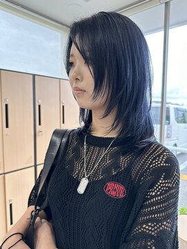ロエン 西岡崎店(ROEN) #ミディアムレイヤー/10代/20代/30代/40代/艶髪/ウルフ