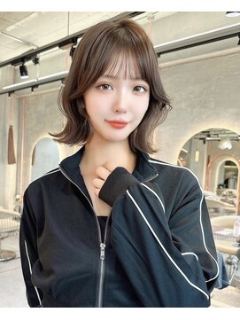 プアメリア 名古屋(Puamelia) シースルーバング×顔まわりカット☆ボブ［名古屋］