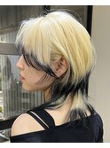 ブロンド×ブラック エンドカラー