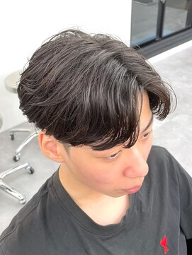 ノイセル 心斎橋(Noisyle) guest snap　ショートセンターパート×ニュアンスパーマ