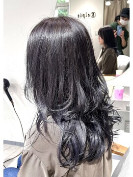 エルピス 中央林間店(elpis) 透明感ブリーチなし白髪ぼかし