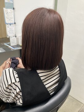 イレス 札幌円山店(IRESU) 切りっぱなしボブ/エアリーロング/美髪/ピンクブラウン/ショート