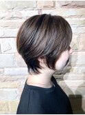 くびれマッシュ/ショート/ボブ/髪質改善/ヘッドスパ/白髪ぼかし/