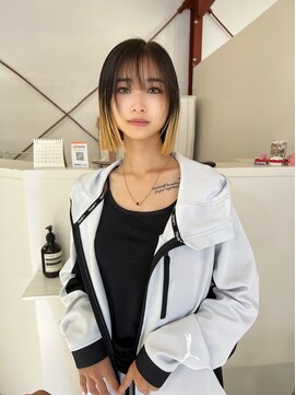 ブリックマウントヘアメイク(Blic mt hair make) ワンレンボブ