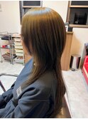 ロングウルフ×イルミナオリーブ×インナーミルクティーベージュ