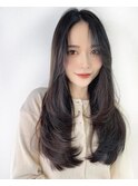 【銀座有楽町】韓国風ハイレイヤーカットダークグレージュ