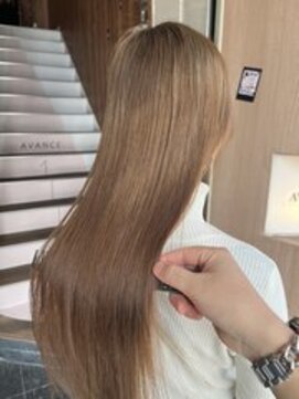 アヴァンス 難波店(AVANCE.) ブリーチ1回×ナチュラルベージュ×髪質改善カラー