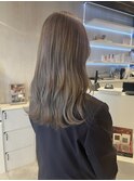 ミルクティーベージュ×ケアブリーチ×ハイトーン