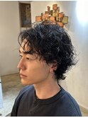 【シャドーパーマ】メンズショート