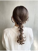 タイト編みおろしヘアセット