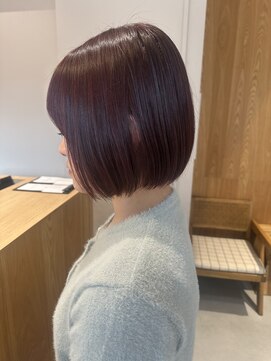 トリート 千葉店(TREAT) ボブ×ピンクブラウン