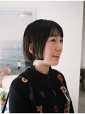 レイヤーカット髪質改善トリートメントハイライトミニボブ