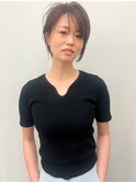 【morio】大人　黒髪　小顔ヘア　くせ毛カット　ショートヘア♪