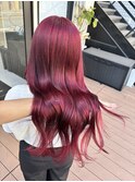 【KAZUKI指名】ブリーチありワインレッドカラー♪♪