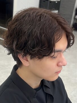 ジーニー 新百合ヶ丘(Genie) ダークアッシュニュアンスパーマ韓国マッシュベリーショート