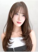 黒髪シースルーバング20代30代40代◎結べるボブイメチェン
