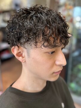 メンズツイストスパイラルパーマ