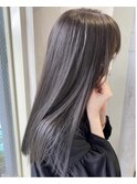 ALLY 宍戸雄弥 髪質改善×ブリーチなしカラーオリーブグレージュ