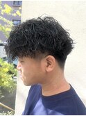 波巻きツイストスパイラルパーマ