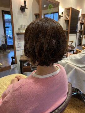 アソビ(asobi) 【asobi】ゆるふわショートパーマ×ベージュカラー