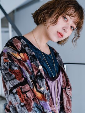 ヘアークラフト(Hair Craft) ボブパーマ×ハイトーンカラー【岡山】ブリーチパーマ