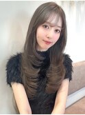 大人ガーリー/ダークアッシュ/似合わせカット［綱島］