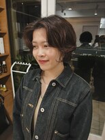 ハク メゾン(HaKU maison) ミニボブパーマ/ボブパーマ/ニュアンスパーマ/センター分けボブ