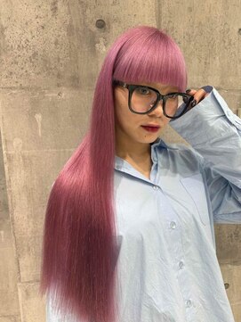 ワンズオゼ 渋谷(ONE's oze) ハイトーン/ダブルカラー/大人ガーリー/ダークアッシュ/似合わせ