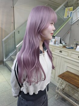 ヘアーデザイン アルエ(HAIR×design ARUE)の写真/日本人の髪では表現しにくい色味もカラーコントロール力で表現＊魅力を引き出すARUEで新しい自分に…☆