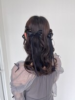 カフネ(KAHUNE)&nbsp;【お呼ばれハーフツイン♪】×リボンクリップ