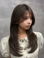 ルイス(L'wis)&nbsp;渋谷 レイヤー グレージュ ダブルカラー 透明感カラー