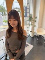 ビーアップヘアー(be:up hair)&nbsp;艶感ロング×透明感ブラウン