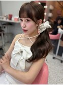 ちょっぴり甘さのあるフレンチバングでどこから見ても可愛く☆