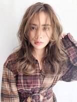 アルバム 銀座(ALBUM GINZA) 外国人風ロング_毛先パーマことりベージュ_56824